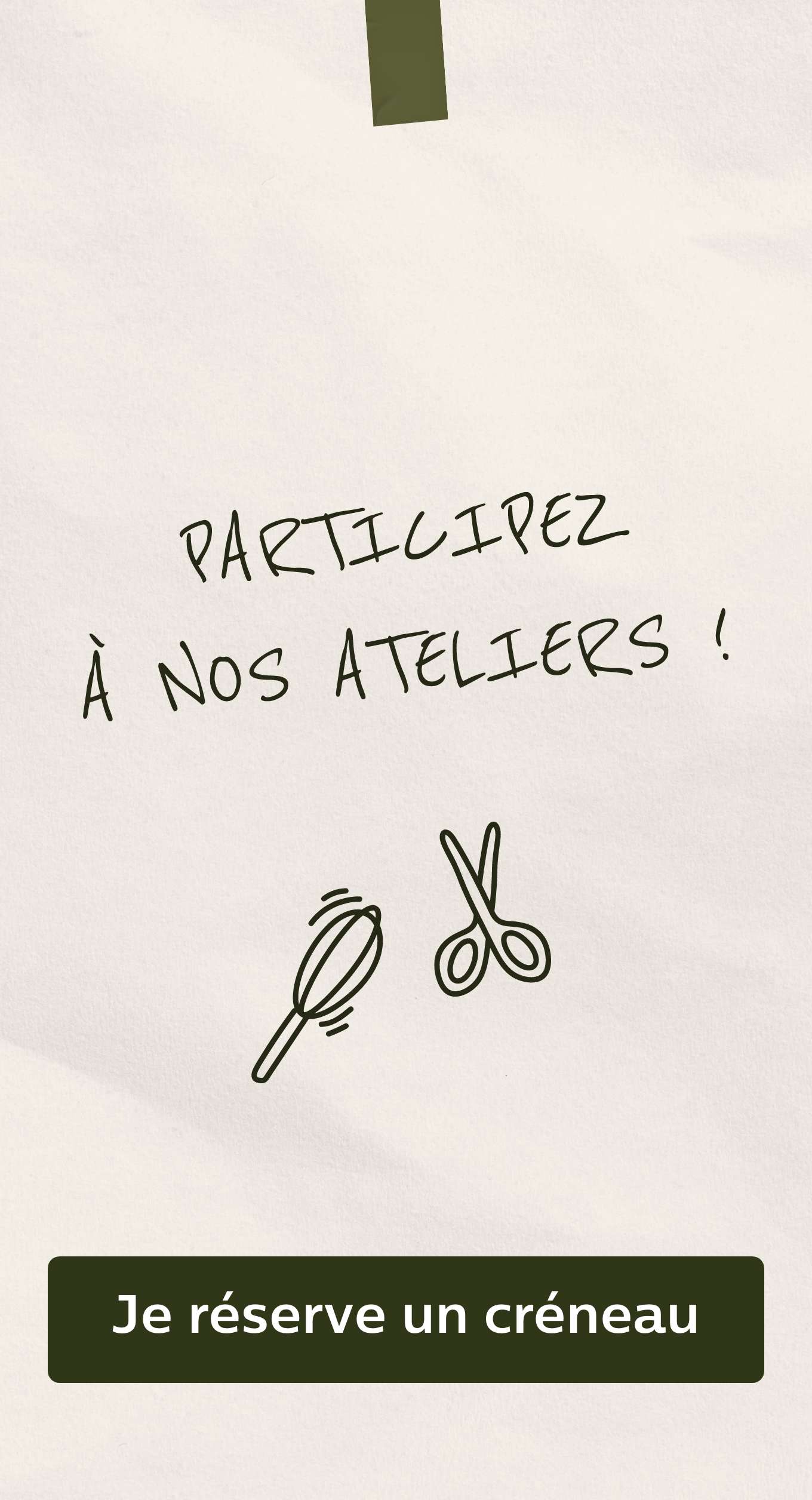 ateliers créatifs et culinaires alinea