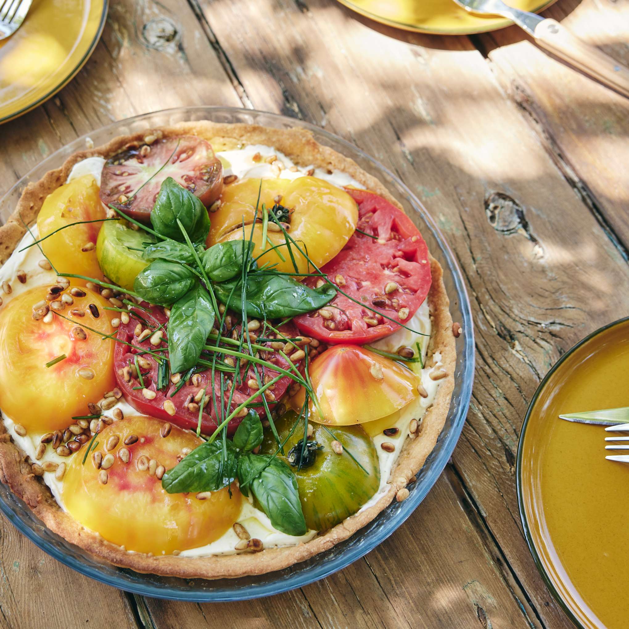 La recette de la tarte fine à la tomate