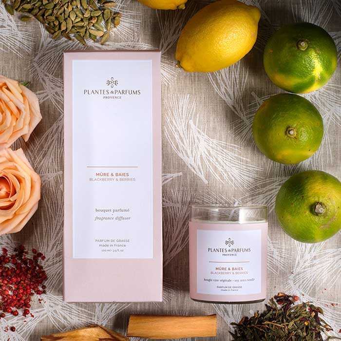 MÛRE ET BAIES. gamme de senteurs Plantes & parfums, fabriquée dans le sud de la France. alinea