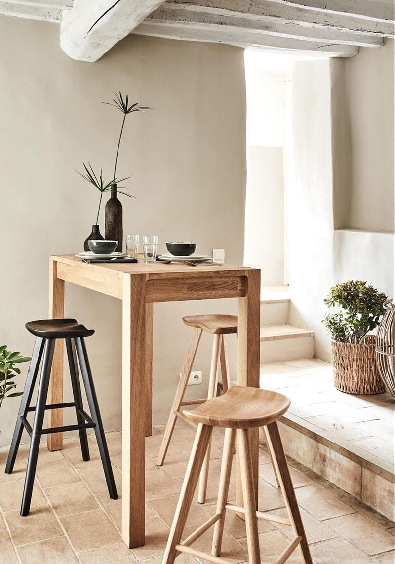 alinea idees déco, chaises en bois