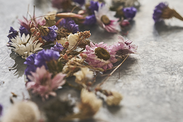 Bougies de fleurs séchées-ATELIER