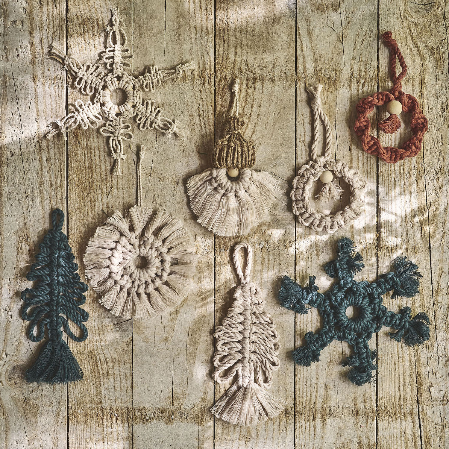 Suspension de noël en macramé-ATELIER