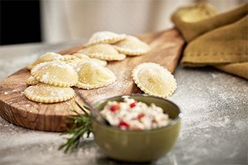 Ravioles au chèvre frais-ATELIER
