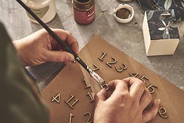 Calendrier de l'Avent en bois-ATELIER