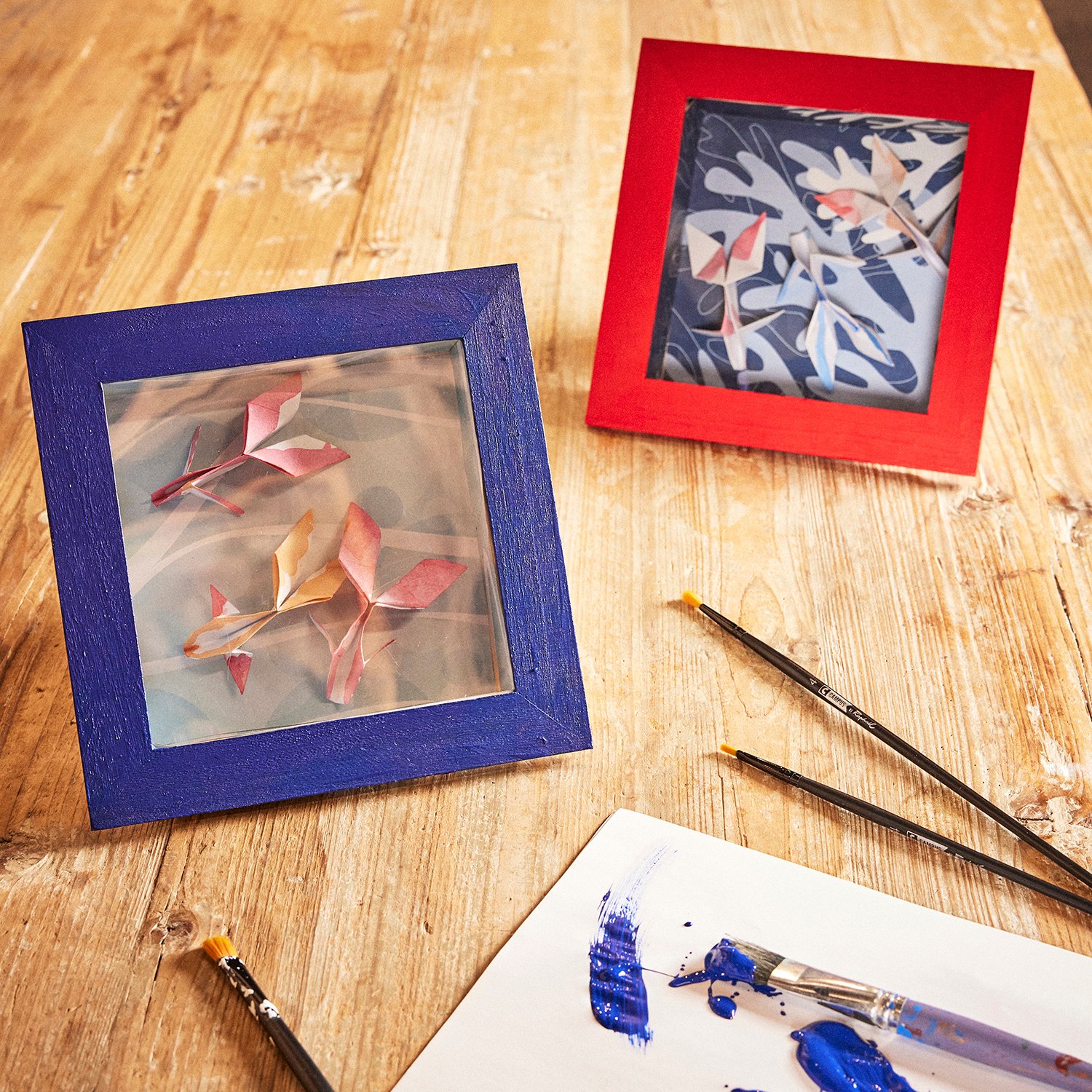 Asie rêvée : Vitrine d'origamis-ATELIER Asie rêvée : Vitrine d'origamis-ATELIER