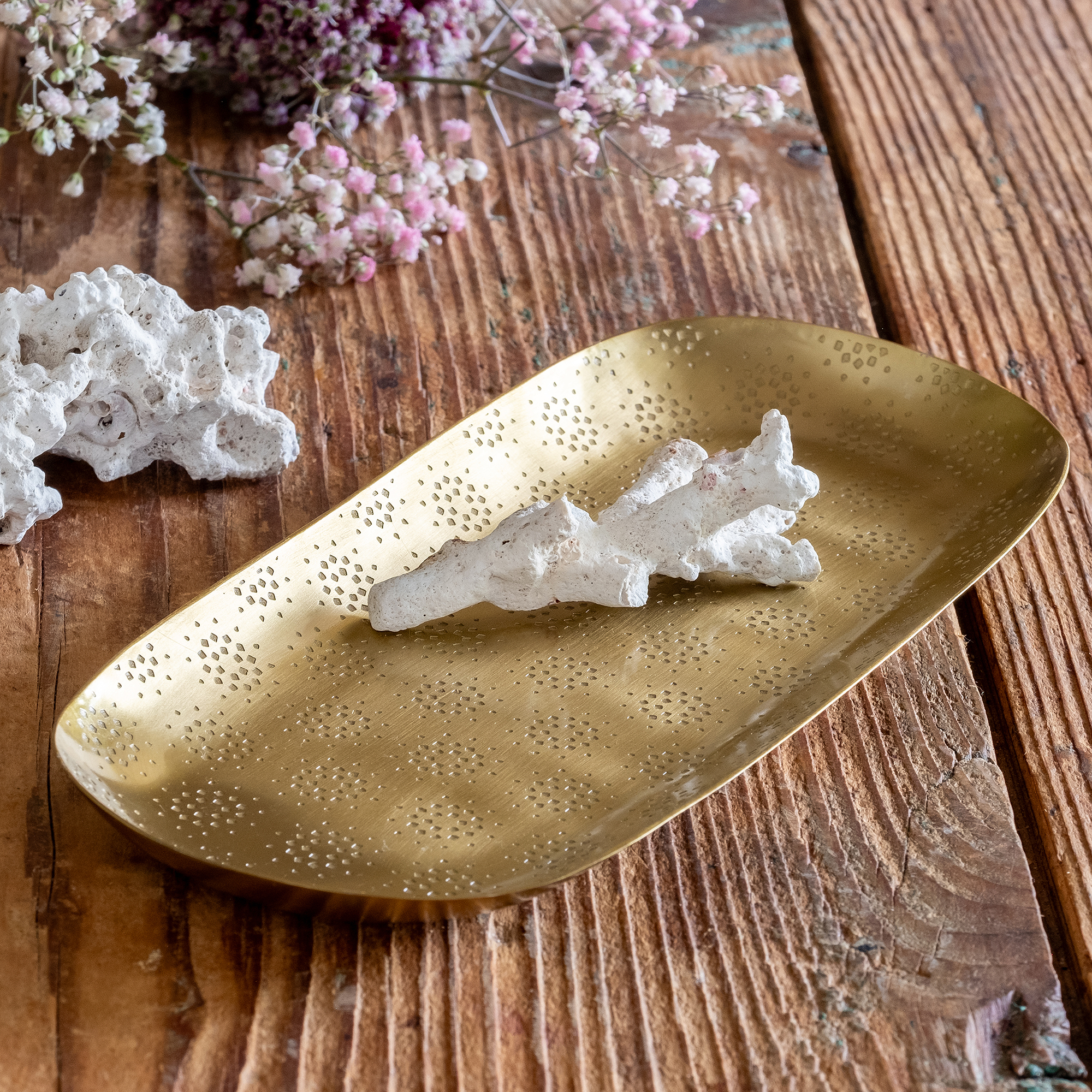 RAVINET DENFER - Grand Plateau Ovale Modèle Coquille En Métal Argenté