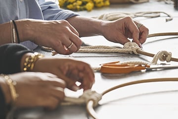 Couronne en macramé-ATELIER