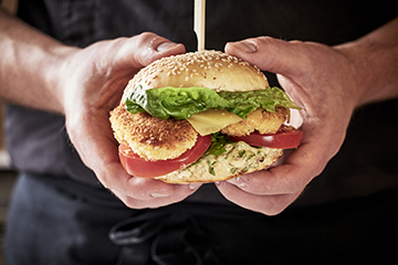 Burger au poulet pané-ATELIER