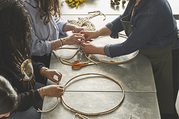 Couronne en macramé-ATELIER