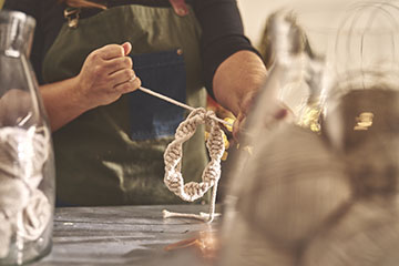 Suspension de noël en macramé-ATELIER