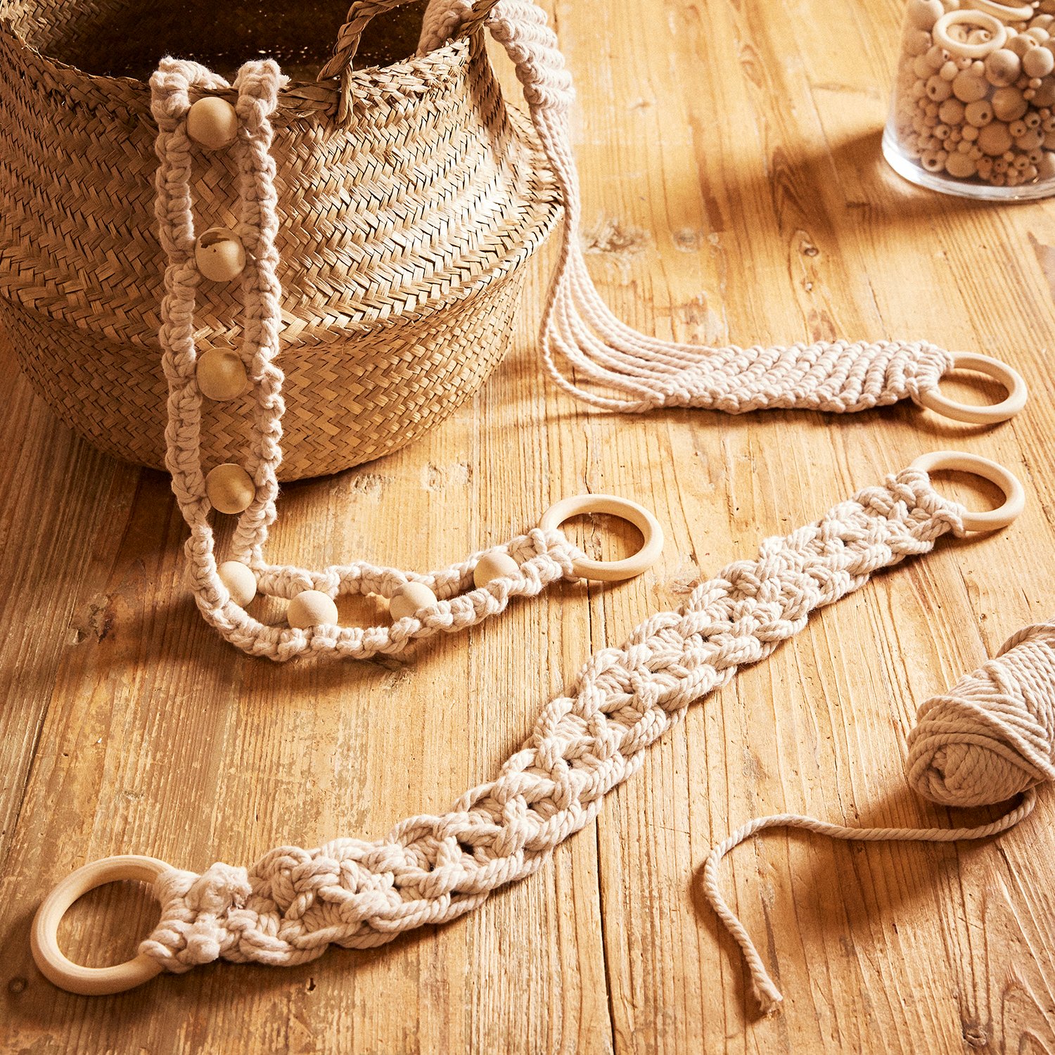 Anse ou bandoulière en macramé 50cm-ATELIER Anse ou bandoulière en macramé 50cm-ATELIER