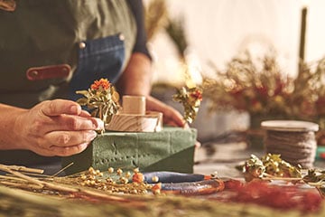 Centre de table de noël-ATELIER