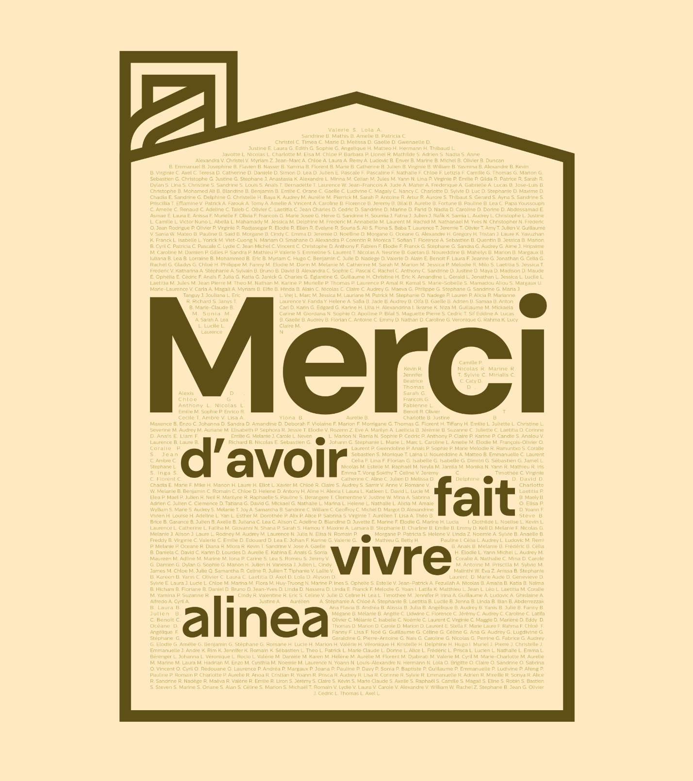 alinea, c'est fini